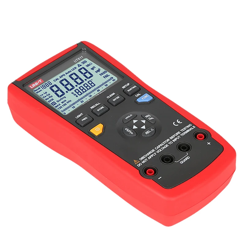 UT611 Portable Handheld Digital LCR Meters Auto LCR Smart Measurement Inductance Capacitance Resistance Frequency Testers