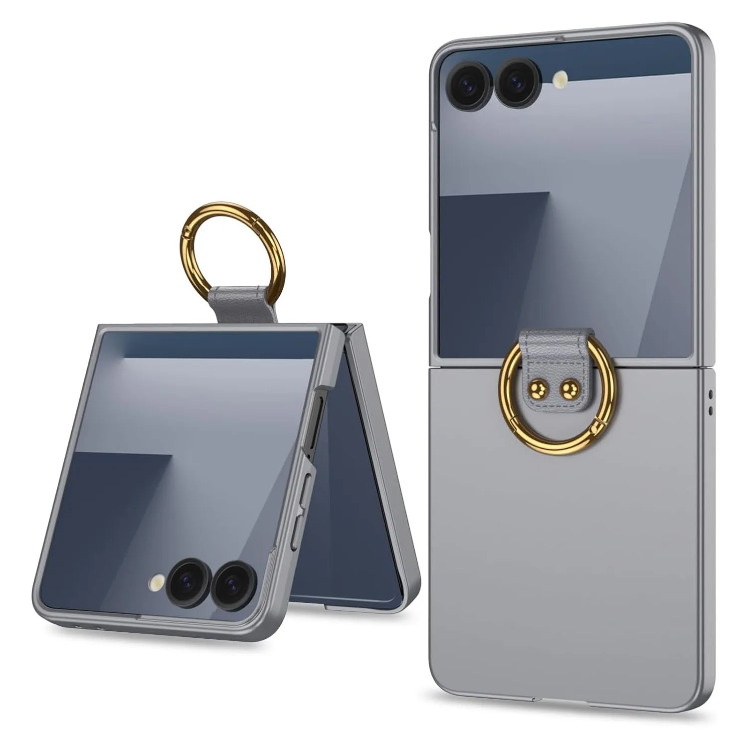 

Чехол-подставка Ring для Samsung Galaxy Z Flip 7 — ультратонкий, противоударный, встроенная защитная пленка для экрана, тонкий