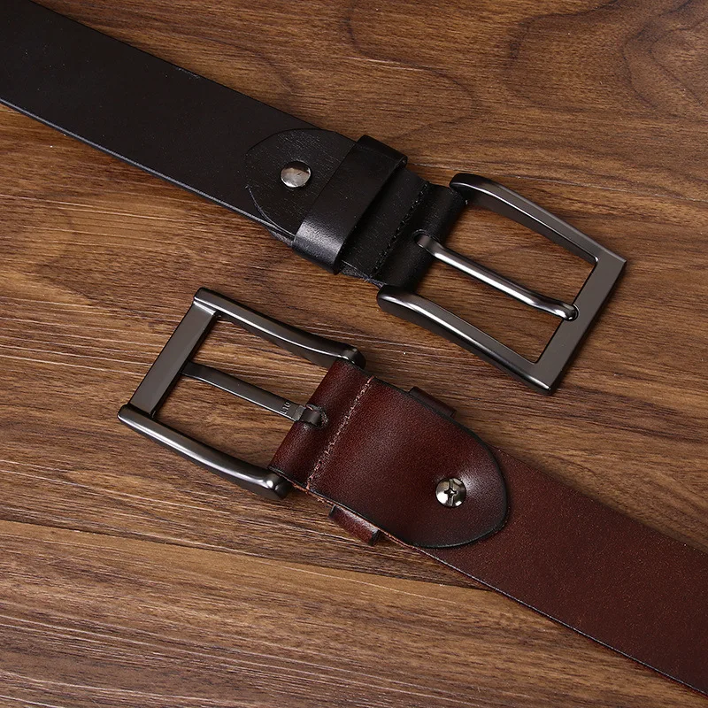 メンズヒップホップ個性ニッチストリートベルトメンズ本革第一層牛革パンクスタイルリベットジーンズベルト