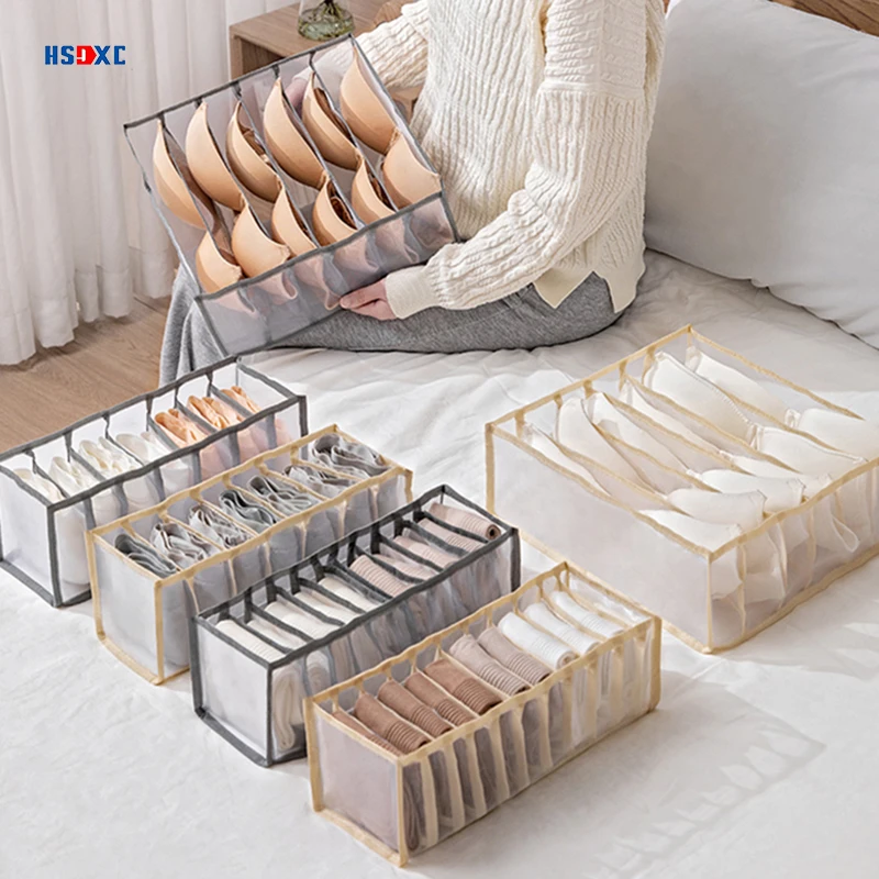 Underwear Storage Box Clothes Wardrobe Box Closet Room Storage Box Foldable Drawer Home Storage Bedroom Storage Rack