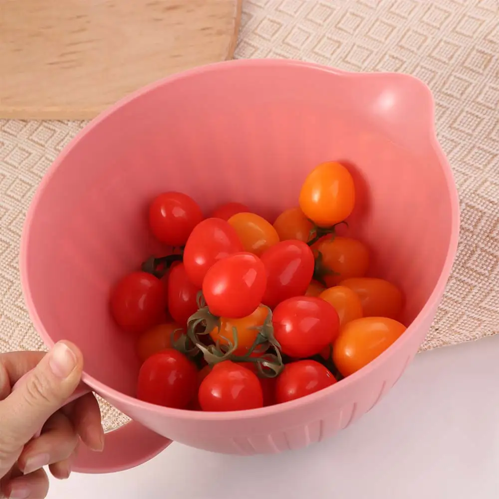 

Kitchen Gadget Large Capacity Baking Mixing Bowl with Handle Non-slip Bottom Salad Mixing Bowl PP Deepened Egg Beating Bowl Milk