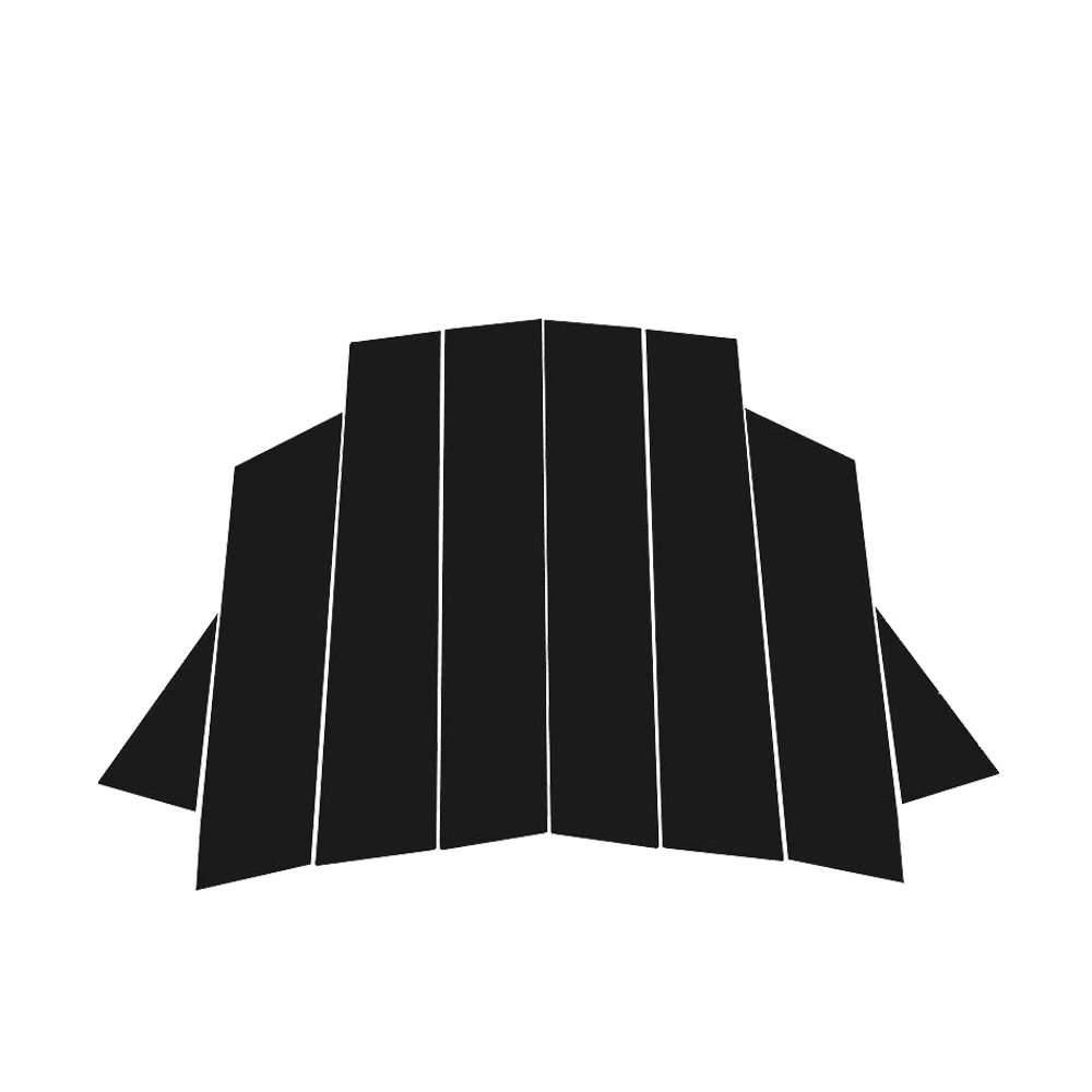 For Dodge Journey 2010-2016 2011 2012 2013 2014 2015 Bright Black Carbon Fibre Window Door B C Sticker