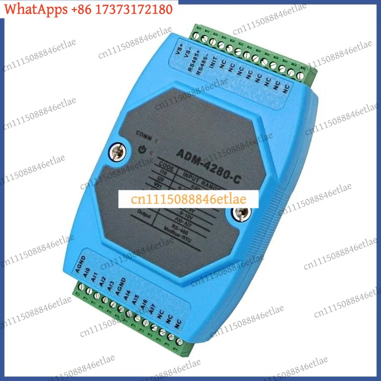 ADM-4280-C 8-Channel Analog Acquisition Module 0-20mA 0-10V 4-20mA to RS485 Modbus RTU
