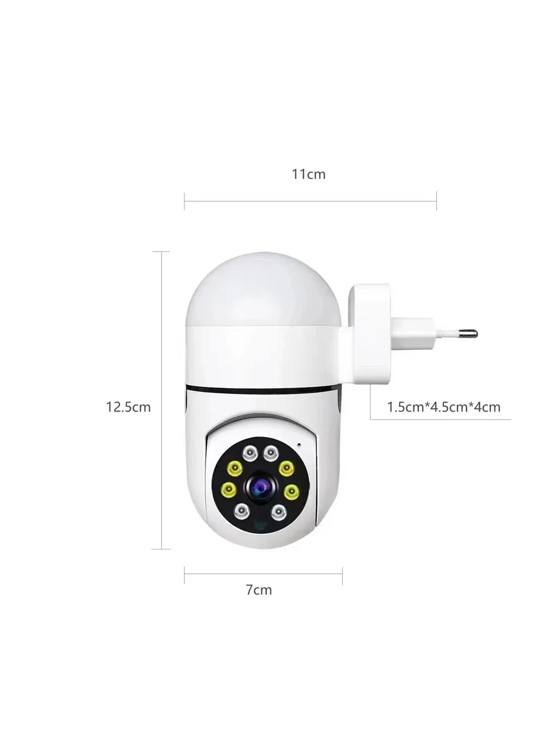 Projecteur de sécurité à domicile sans fil, lampe murale, caméra IP, suivi humanoïde AI, PTZ, P2P, moniteur pour bébé CCTV, 2MP, 1080P, document complet