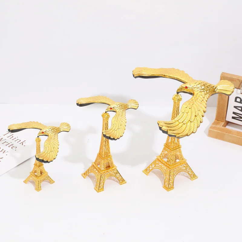 Eiffel Tower Balanced Eagle Decoration, Suspended Balanced Gravity Bird Model, Living Room, Bedroom, Dining Room Decoration