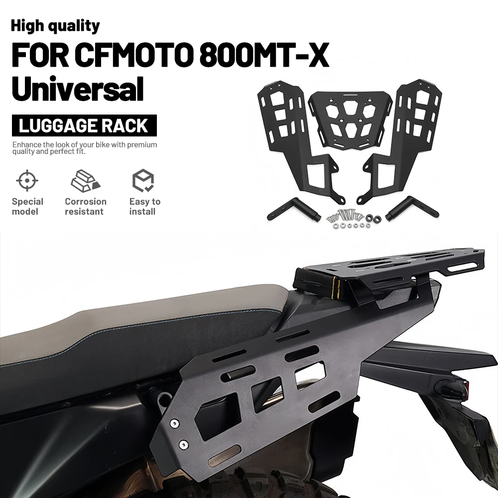 Motorbike Suitable For CFMOTO 800MT-X 2024-2026 Modified Accessories Motorcycle Rear Cargo Rack Tail Bag Luggage Bracket Tailbox
