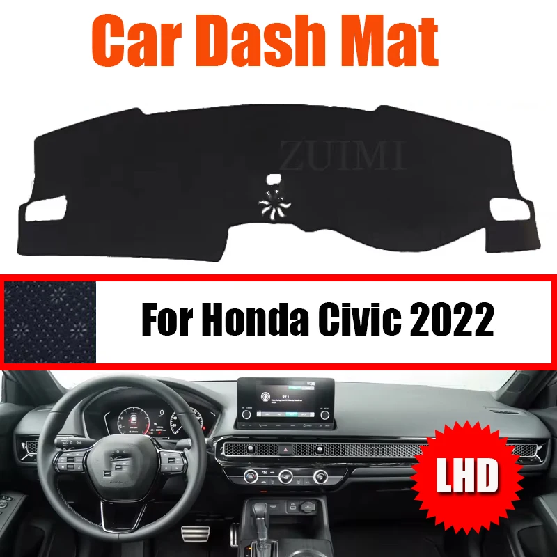 ZUIMI Dashboard Cover Dash Mat Dashmat Dash Board Cover Pad Sun Shade For Honda Civic 2022 LHD RHD
