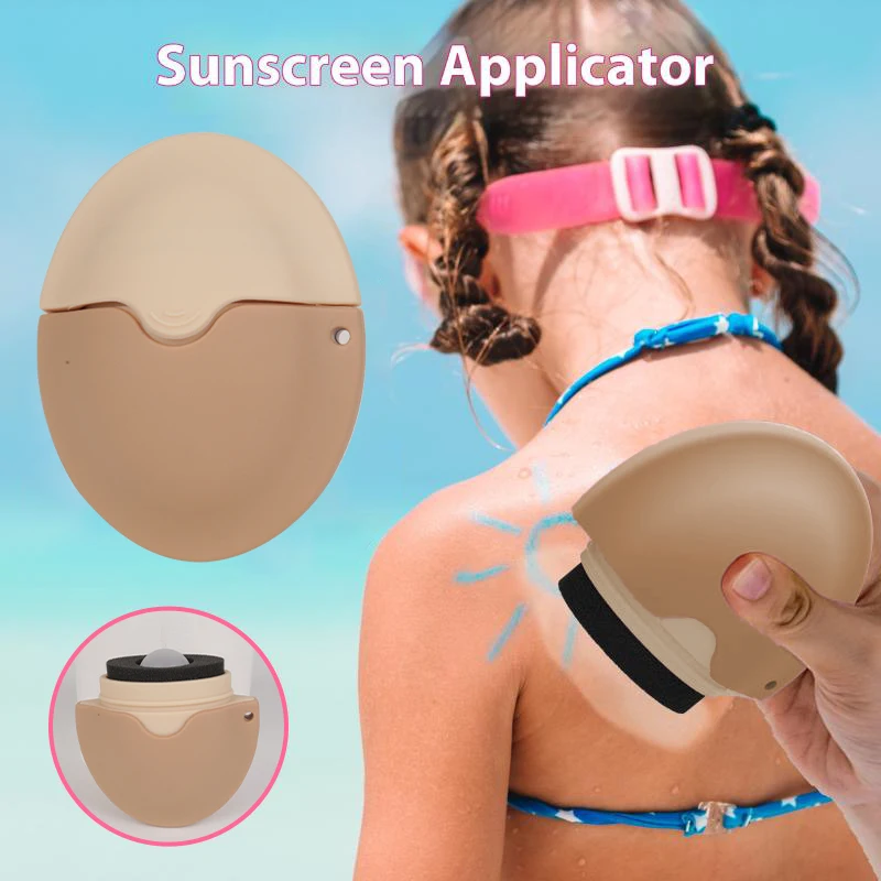 Siliconen Zonnebrandcrème Roller Applicator Hervulbare Ovale Isolatie Lotion Crème Flessen Stiksels Kleur Cosmetica Tool Reizen