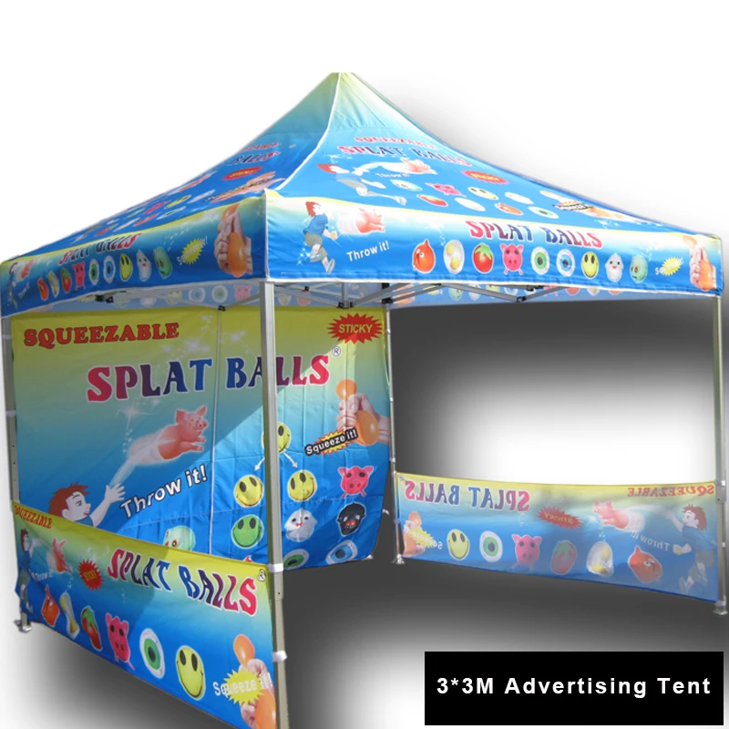 3*3 Meters Outdoor Advertising Tent Customized Logo Customized Color Promotion Event Tents For Ceremony Sun Shading And Business