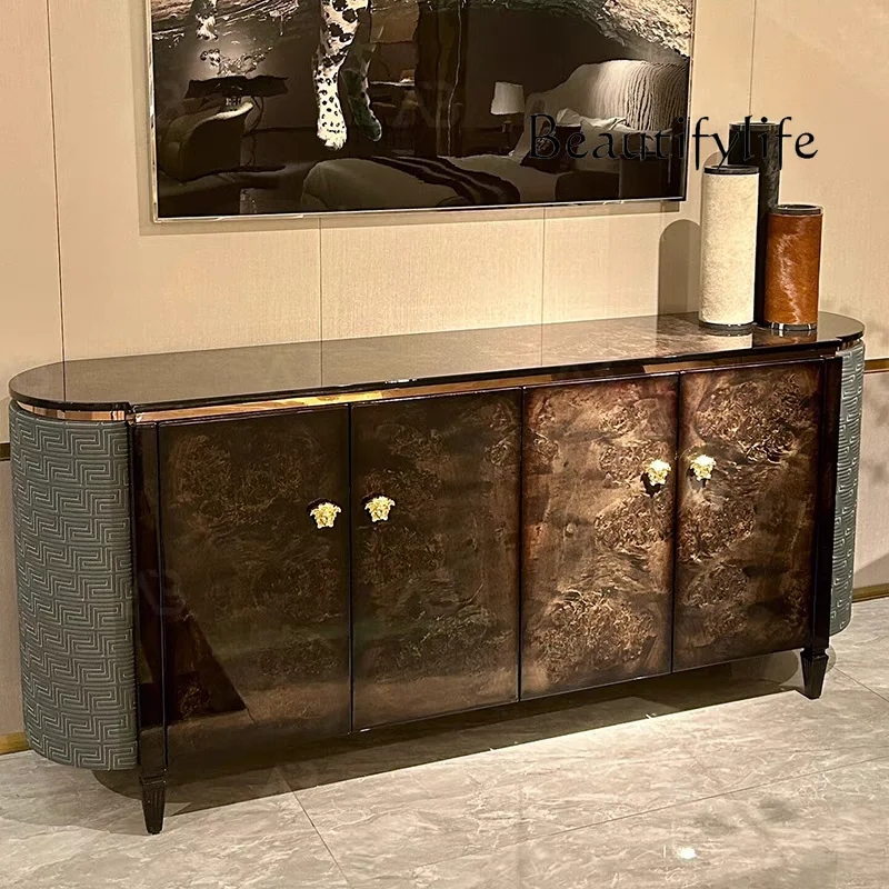 Italian light luxury dining side cabinet living room decorative cabinet locker designer can be customized