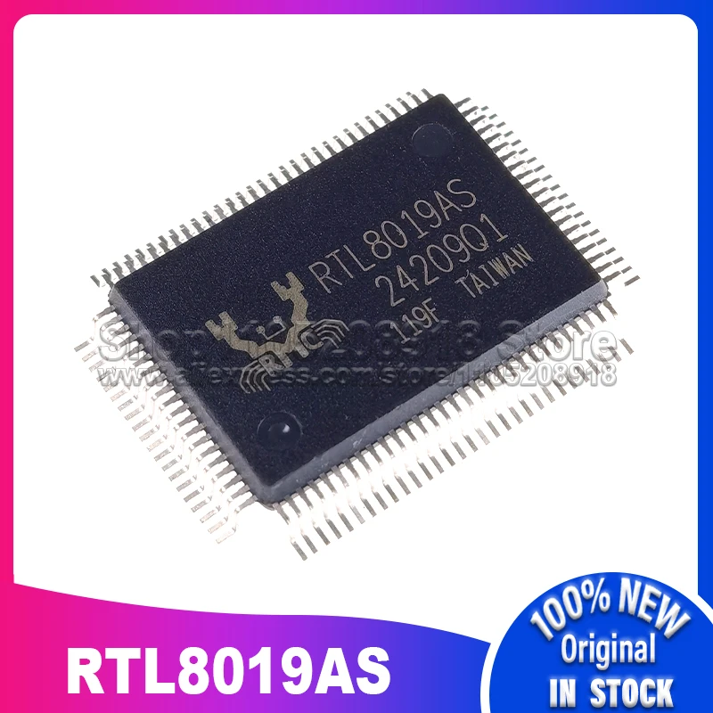 1 ~ 20 قطعة/الوحدة RTL8019 RTL8019AS RTL8019AS-LF QFP100 100% مخزون بقعة جديد #4