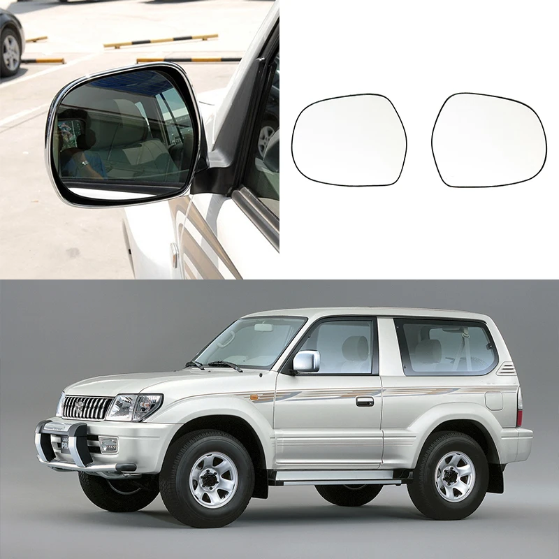 Car Mirror Lens For TOYOTA LAND CRUISER PRADO LC120 2003 2004 2005 2006 2007 2008 2009 Rearview Side Mirror Glass Lens