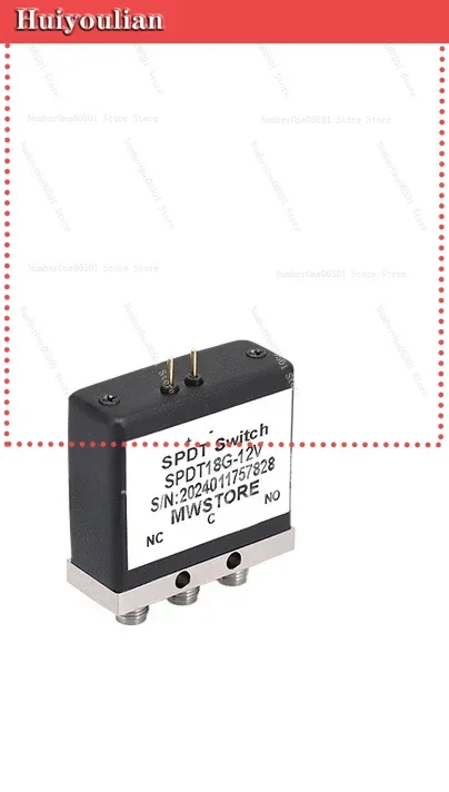 SPDT RF coaxial switch SMA female SPDT mechanical switch relay 12V/24V DC-18GHz