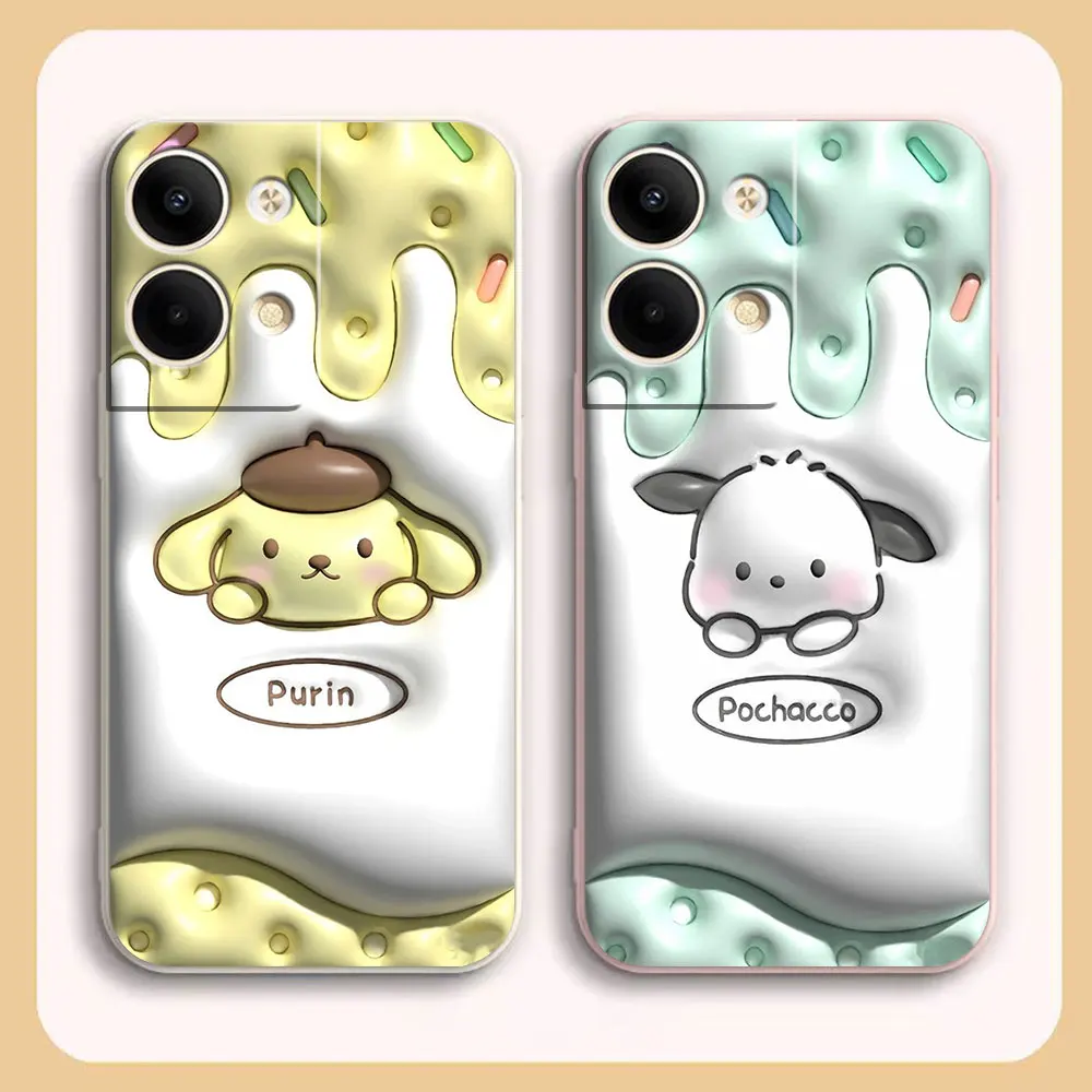 

Phone Case For OPPO RENO 8 7 9 6 7SE 5 4 4SE 4 4G 5G PRO PLUS Colour Simple Case Cover Funda Cqoue Shell Capa P-Purin P-Pochocco