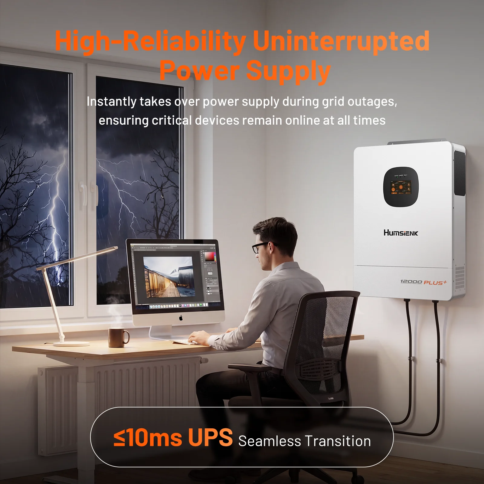 Humsienk 48V 12KW/8KW 3-in-1 S - Mppt Hybrid Inverter 48V 8Kw 3 Phase ulasan dan harga