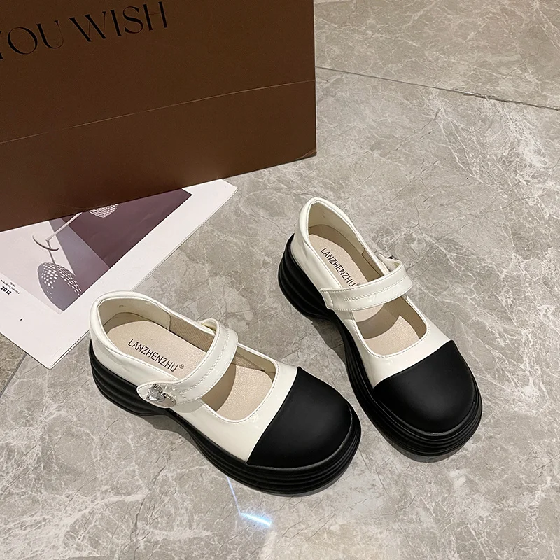 

Туфли женские на плоской подошве, оксфорды, удобная летняя кожаная обувь в британском стиле, криперы в стиле преппи, черные