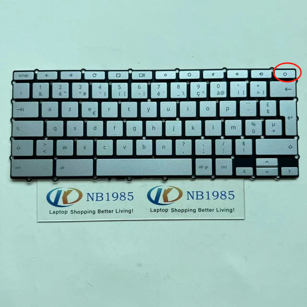 XIN-French layout Backlit Laptop Keyboard For ASUS Chromebook Flip C434 C434TA E10013 With lock key