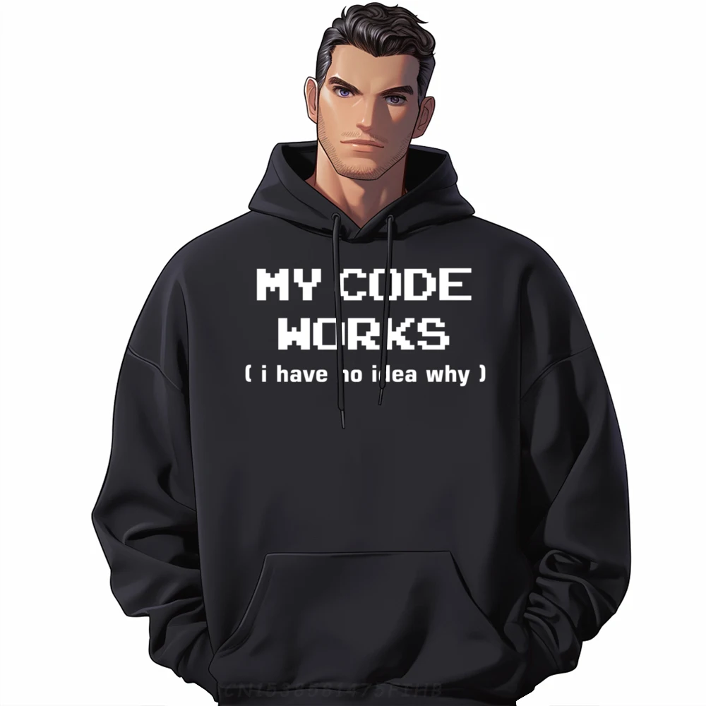 Funny My code works Computer Programmer developer Dad Designer Clothes Men Shirts Christmas