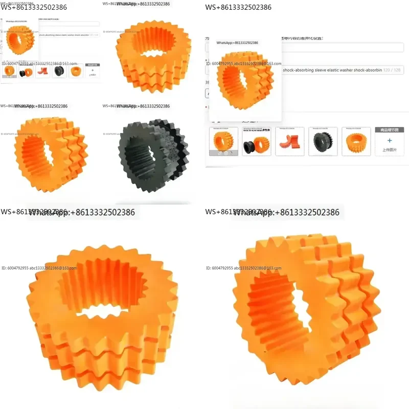 J9 Rubber Elastomer Gear Coupling Shock Absorbing Sleeve Elastic Washer Block for Screw Air Compressor Wheel