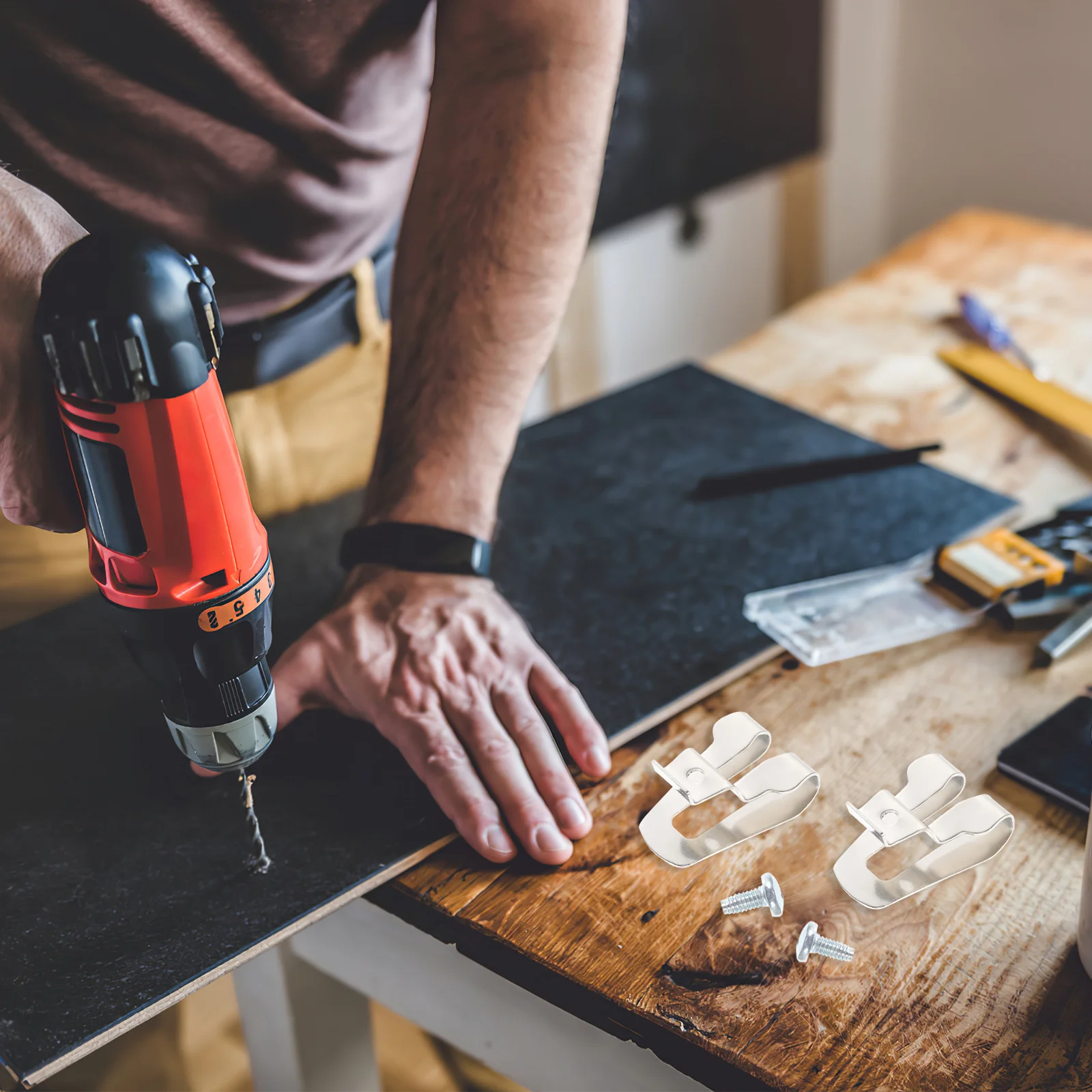 10 шт., зажим для ремня с крючком для ключей, сверхмощный, вместимость 50 кг, компактный, легкий, крючок для электроинструмента для сумки-кошелька