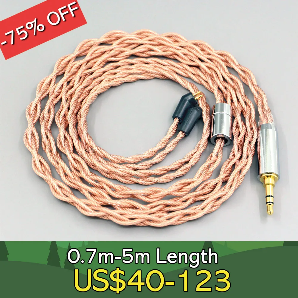 

Graphene 7N OCC Shielding Coaxial Mixed Earphone Cable For Etymotic ER4B ER4PT ER4S ER6I ER4 2pin 4 core 1.8mm LN007754