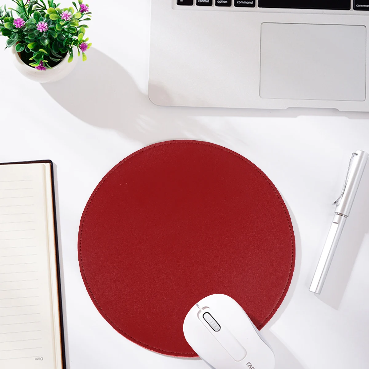 

Round Mouse Pad Microfiber Gaming Desktop Mat Water Proof Laptop Office