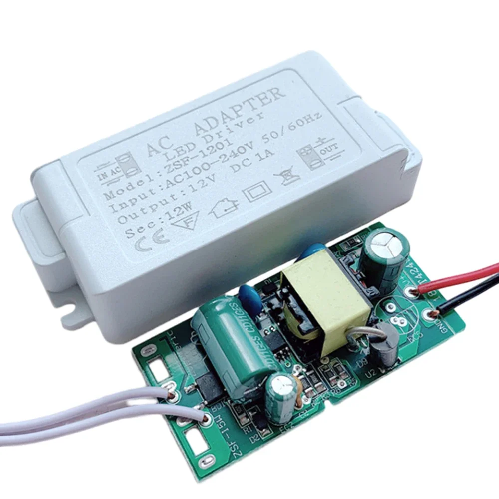 Imagem -02 - Led Light Driver Transformador de Iluminação Fonte de Alimentação Adaptador Volt Melhoria Home dc 12v 0.5a 1a 2a 3a 4a 5a 6w 12w 24w 48w 60w