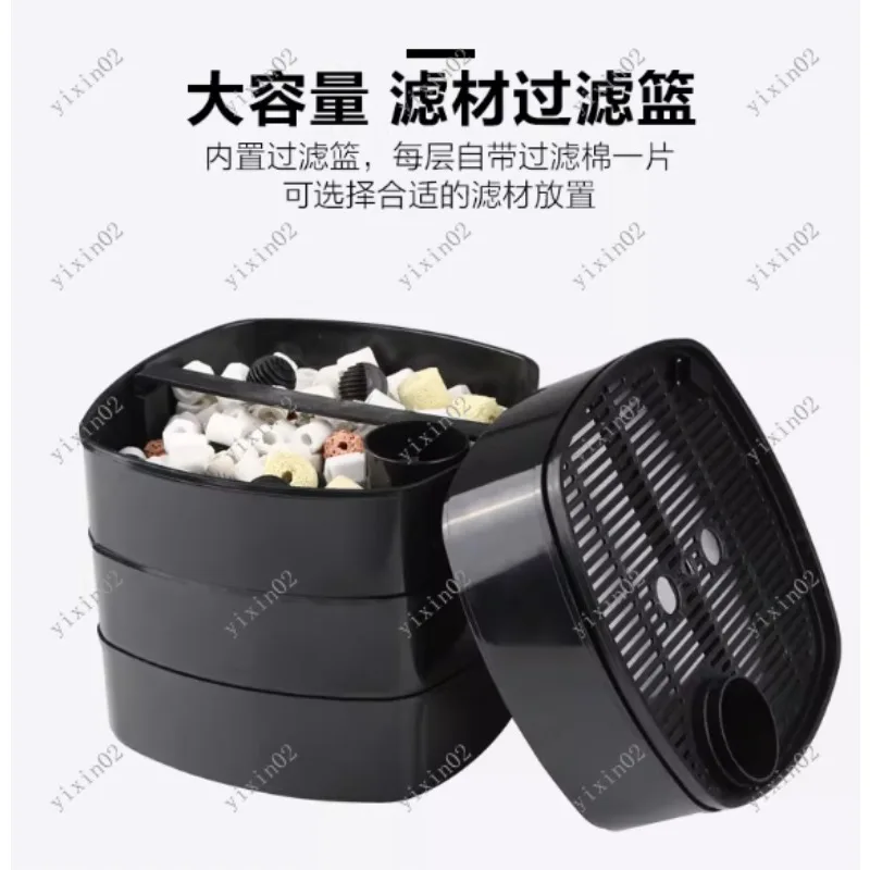 HW3000 Silent External Aquarium Fish Tank Filter with Frequency Conversion for Large Planted Aquatic Environments