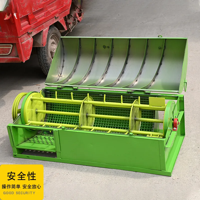 2025 new rice thresher household small thresher full feed rapeseed wheat multifunctional thresher