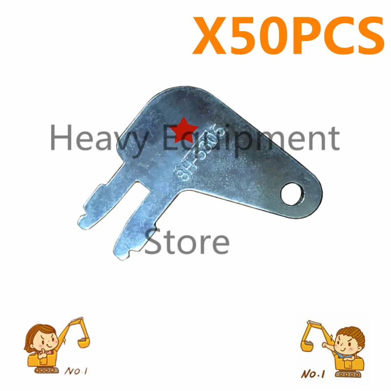 50Pcs key For 8398 8h5306 key 7N0718 8H-5306 Forked Keys For CAT Caterpillar Switch 8H5306