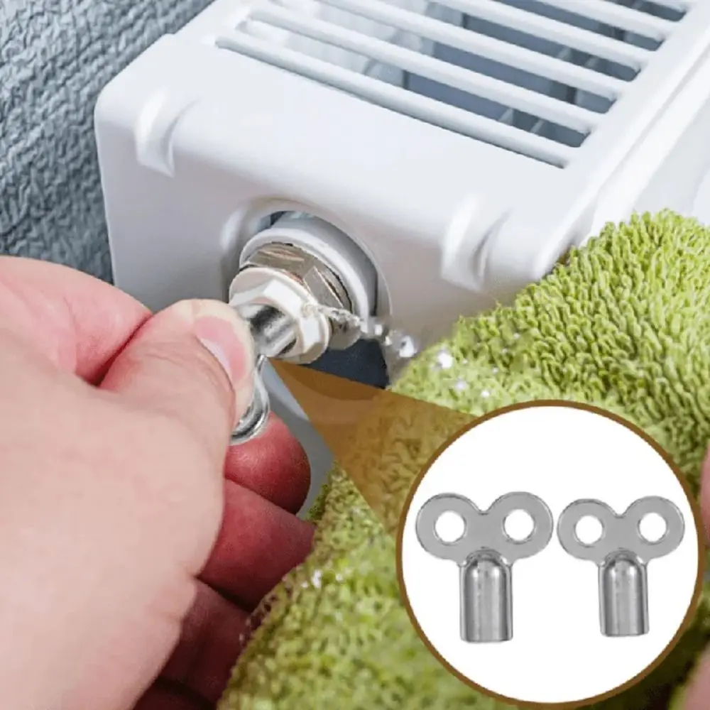 1/5 قطعة دائم سبائك الزنك مفتاح صمام العادم 5 × 5 مللي متر مربع الفضة سخان العادم مفتاح صمام وجع المبرد ملحق
