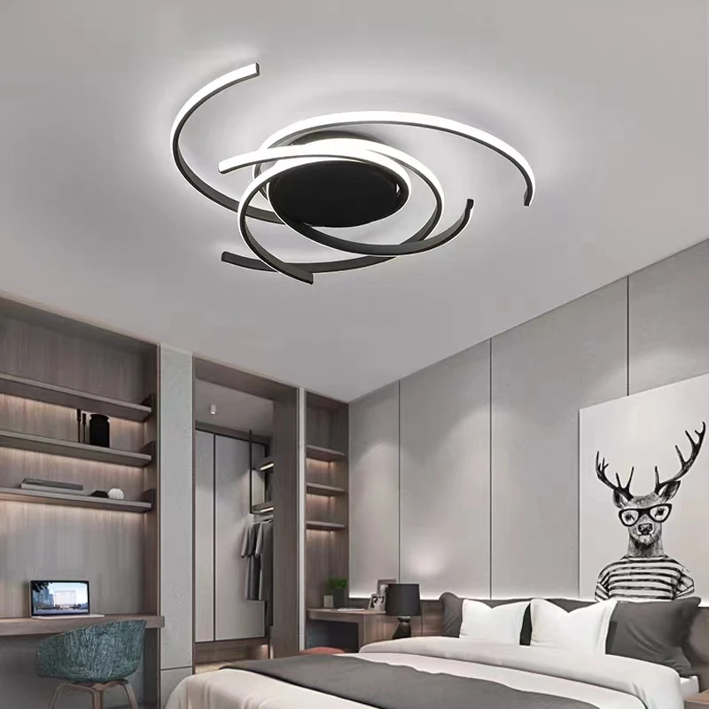 Modern Led Ceiling Lights Dimmable Nordic Creative Chandelier for Living Room Dining Room Bedroom Study Balcony lighting