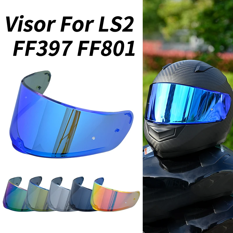 

VISOR FOR LS2 FF397 FF801 Helmet Visor Clear/dark Smoke/ Silver/rainbow Only for LS2 VECTOR Helmet Model Lens