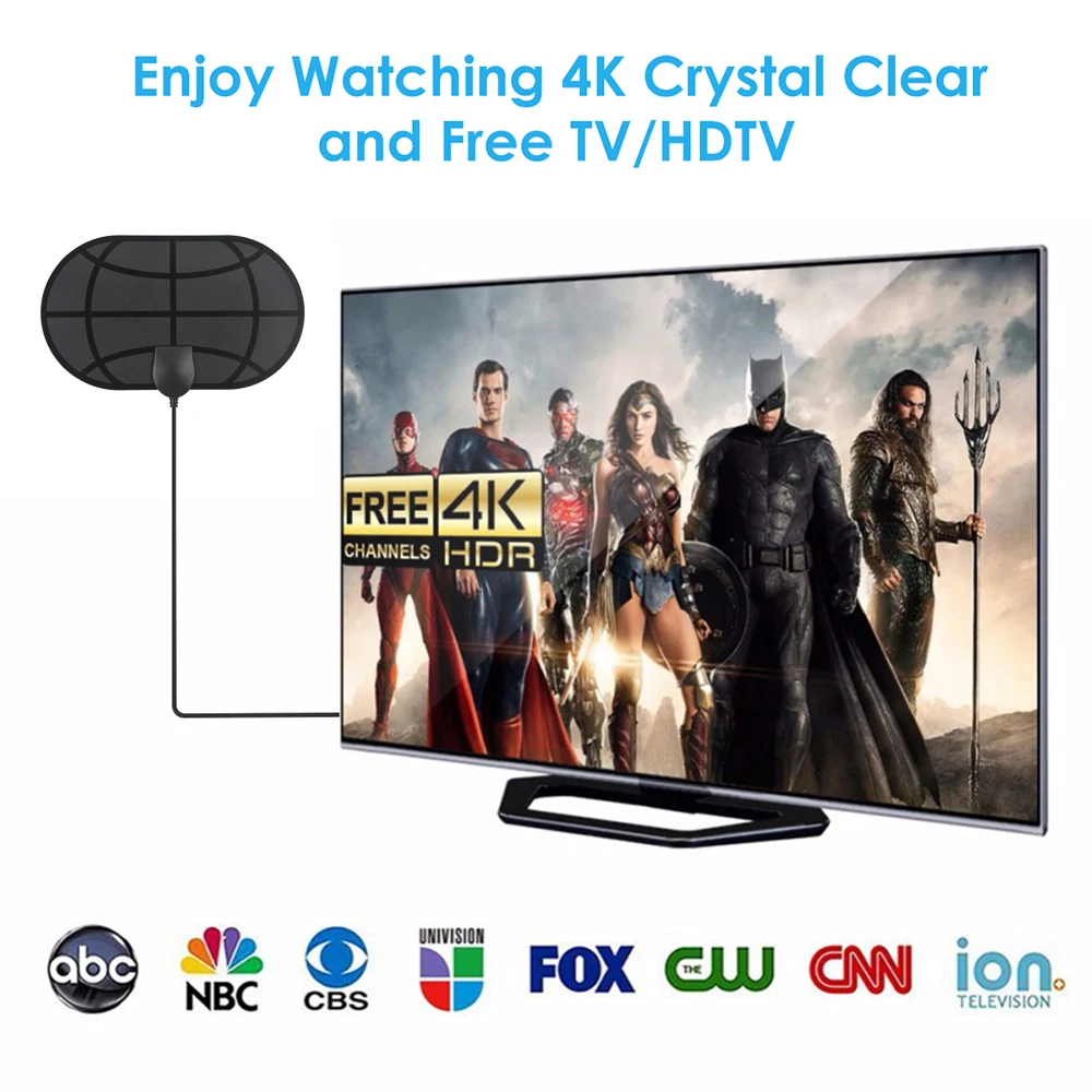 4K Dvb T2ยาว HD เสาอากาศทีวีรับสัญญาณสูง Rf Hf Vhf Uhf ดิจิตอลเสาอากาศทีวี