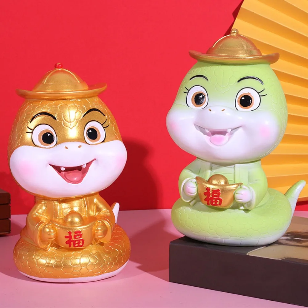

Large Capacity Zodiacs Snake Piggy Bank Savings Tank Portable Zodiacs Snake Money Jar Money Saver Cartoon Snake Coin Storage Box