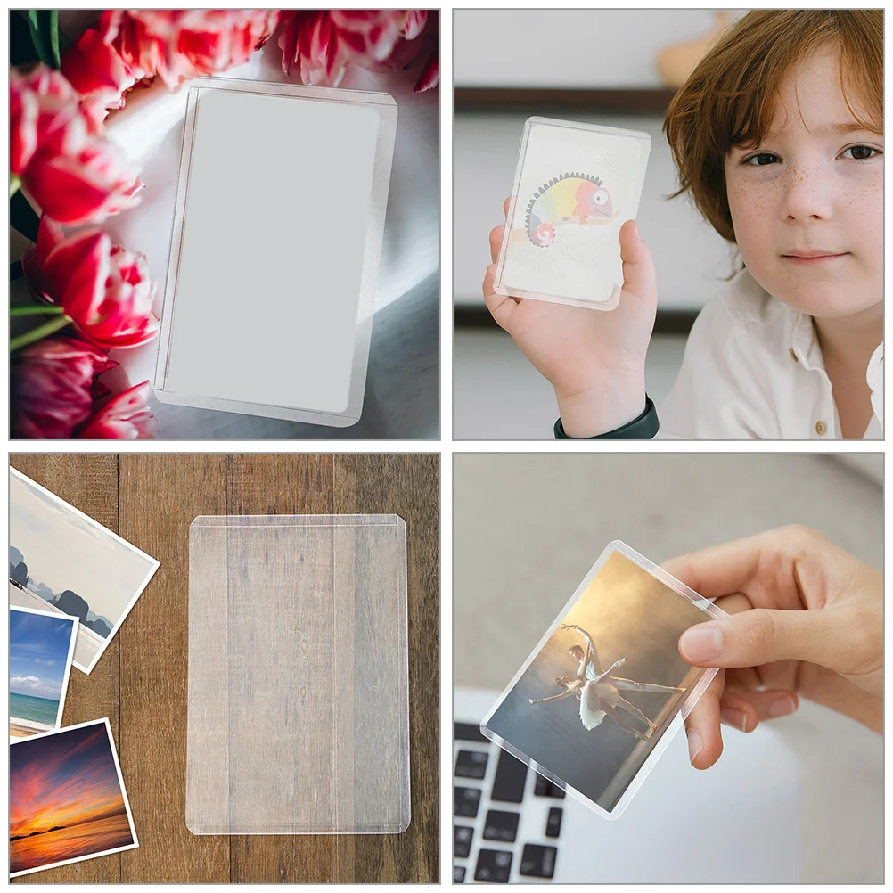 30 Pcs Celebrity Small Card Holder Photo Protector 950X650X010CM Abs Sleeves