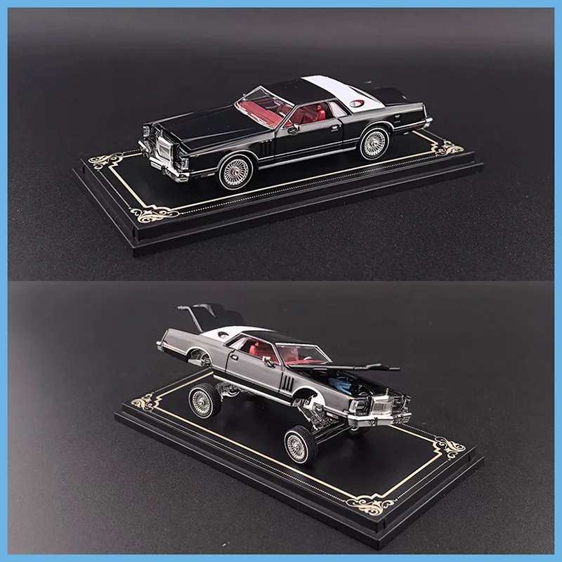 Fine Works64 1:64 Scale Continental 1979 Lowrider Alloy Car Model Finished Product Decoration Hobbies Souvenirs Gift Display