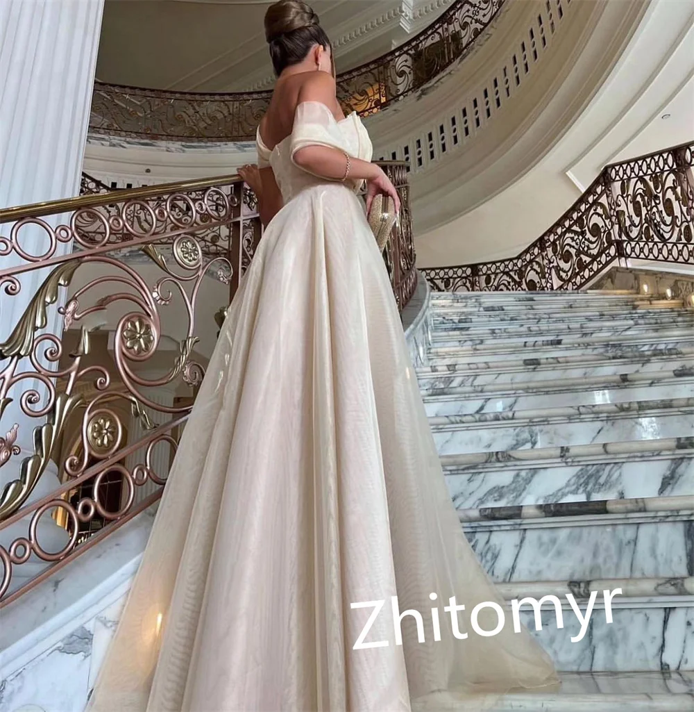 Customized Exquisite High Quality	Off-the-shoulder A-line Floor Length  Formal Ocassion Gown S  for black girls