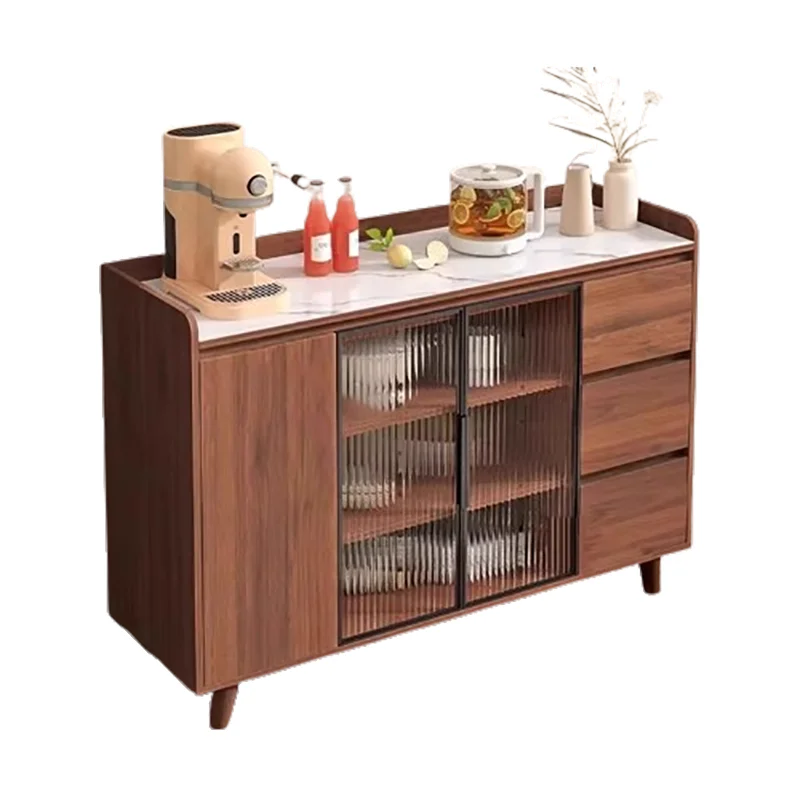 American Vintage Living Room Cabinets Wooden Elegant Classic Spacious Living Room Cabinets Premium Textured Meuble Furniture