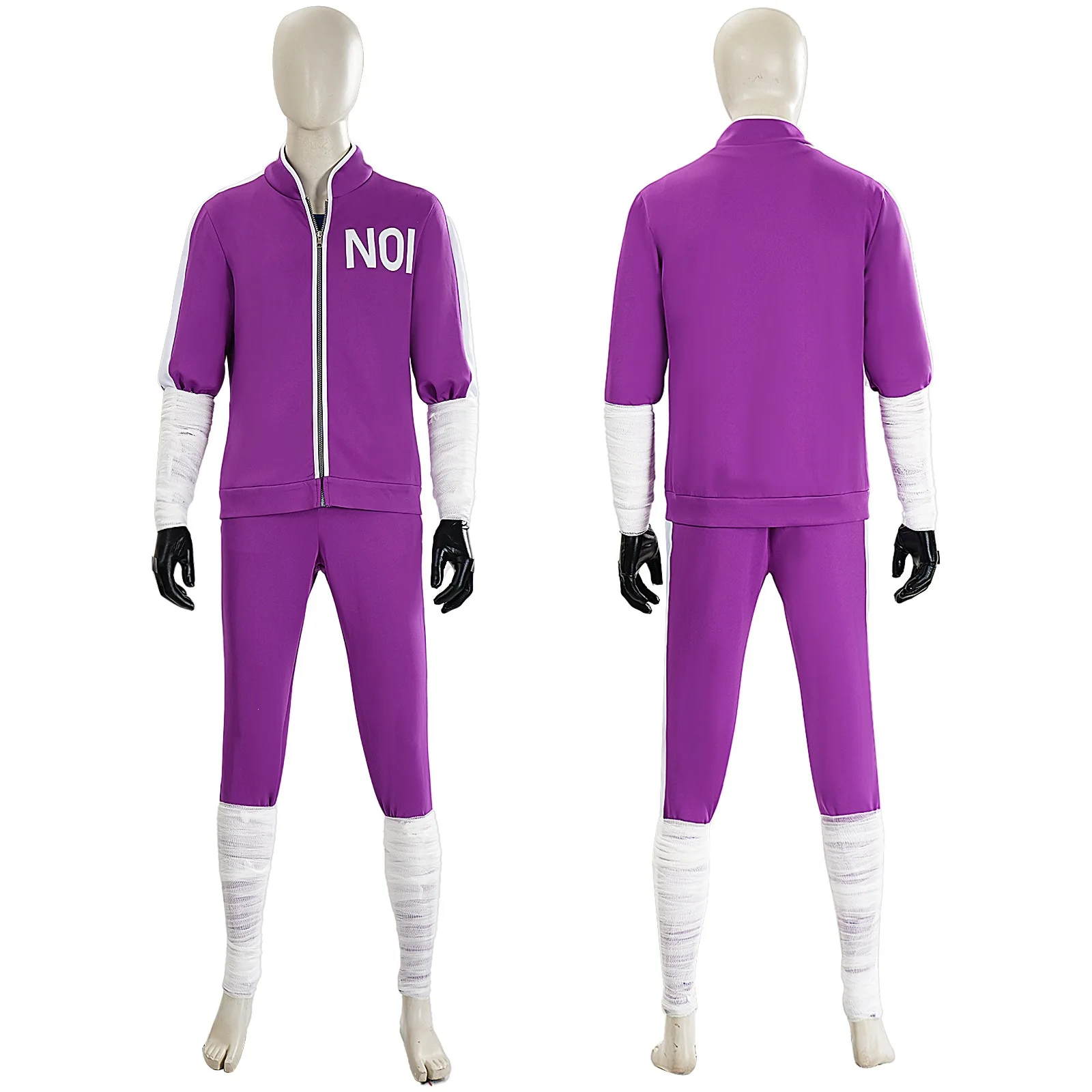 

Dorohedoro Noi Cosplay Costume, Purple Sports Tracksuit, Anime Character Outfit for Halloween & Performances