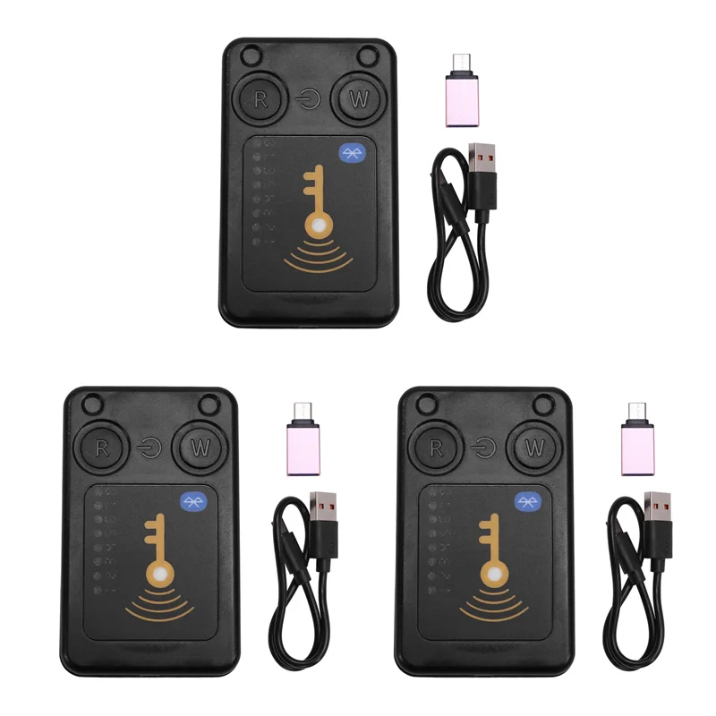 

3X RFID Smart Chip Reader ISO14443 Key Detection EM125KHZ IC 13.56Mhz Badge Decode RFID Emulator Support Clone Card
