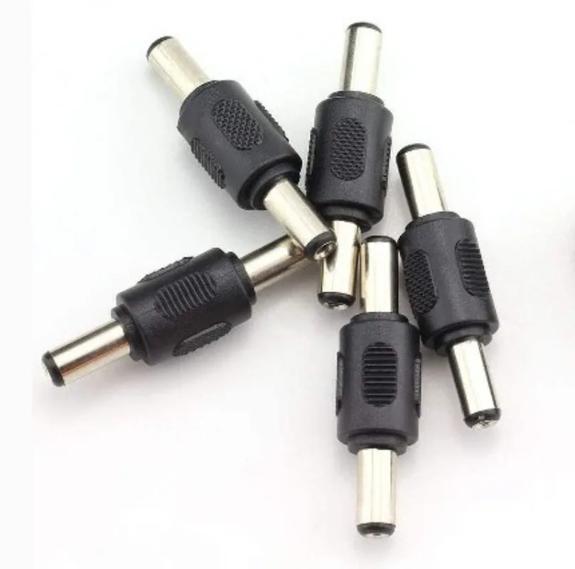 1-‌-0pcs-macho-para-macho-adaptador-de-acoplador-dc-55x21mm-conector-de-barril-direto-atraves-da-tomada-de-alimentacao-‌