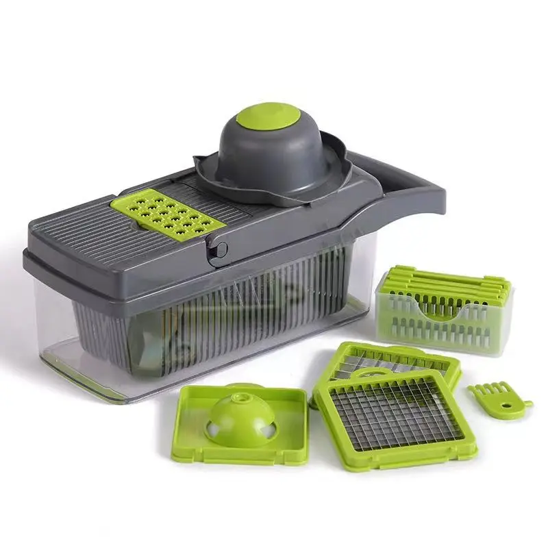 

Multifunctional vegetable cutter, shredder, planer, dicer, cucumber slicer, egg filter