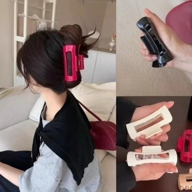 

6 цветов, 3D мягкие силиконовые заколки для волос в виде акулы, прямоугольные небьющиеся заколки для женщин, повседневная спортивная одежда, аксессуары для головных уборов