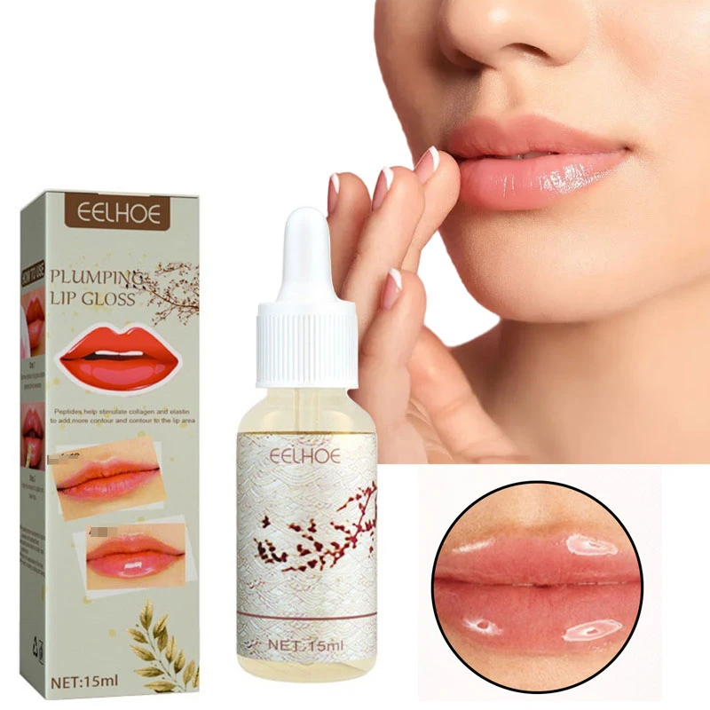 

EELHOE Lip Plumping Oil Increases Plumpness and Reduces Lip Lines. Lip Plumping Oil Moisturizes Plump Lips and Wide Mouths.