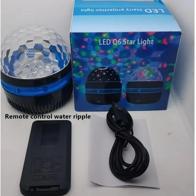 Magic Ball Projector Lamp, Water Ripple, Remote Control, Creative Table Lamp, Romantic Decoration, Night Lamp, Star Aurora