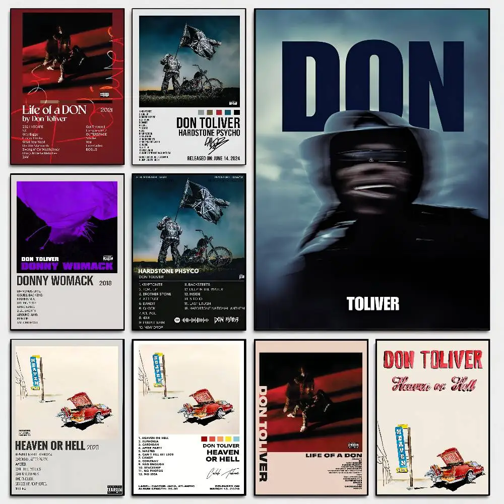 Rapper Don Toliver Poster Self-adhesive Art Room Entrance Restaurant Wall Decor Art Painting