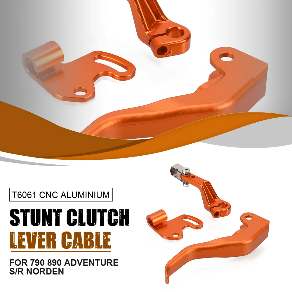 

For CFMOTO 800MT 450SR 800NK 450MT 450SS 2018--2024 800MT N39° One Finger Clutch compatible and shorty stunt clutch lever set