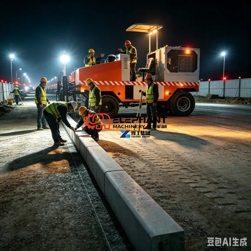 Hot Sale Curb Stone Making Machine, Slip Form Concrete Curb Equipment for Urban Road Construction