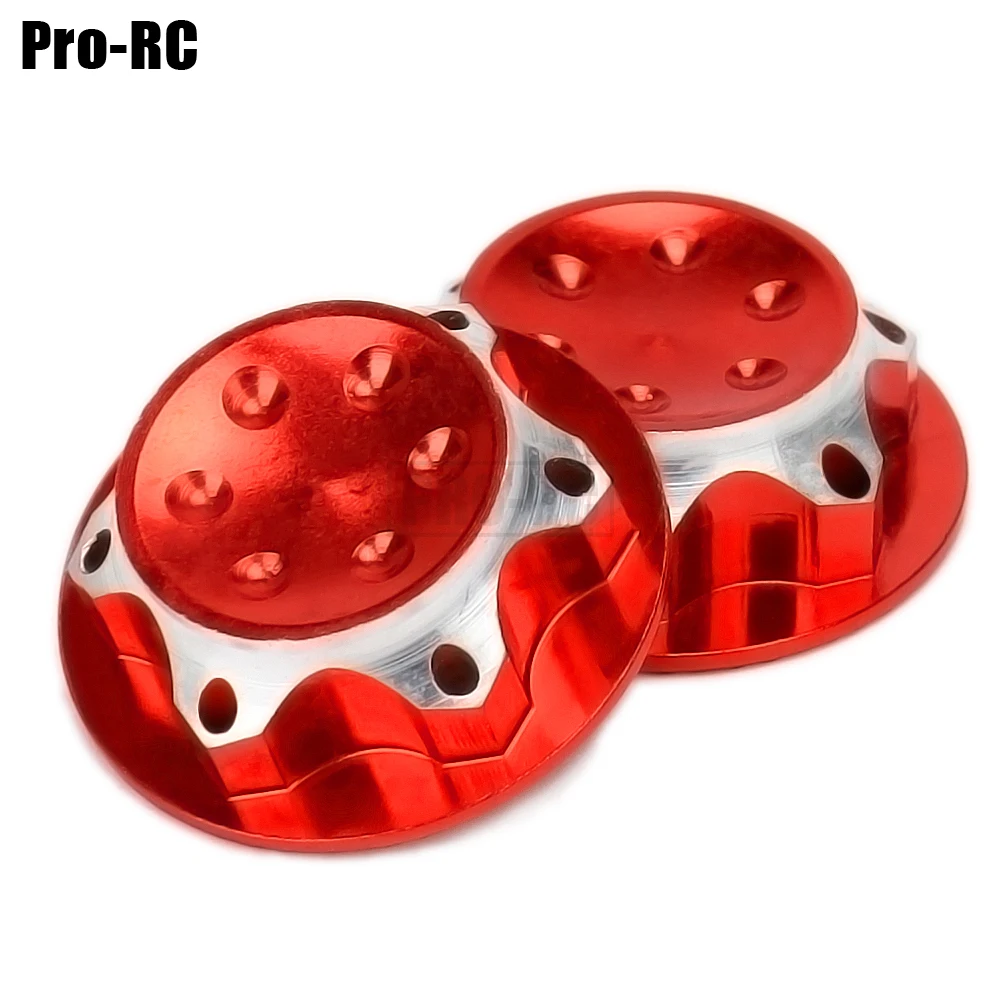 4Pcs 17MM Dust Proof Wheel Hub Cover Aluminum Alloy for 1/8 RC Crawler Car TEAM C HSP NANDA TRAXXAS Monster Truck Part